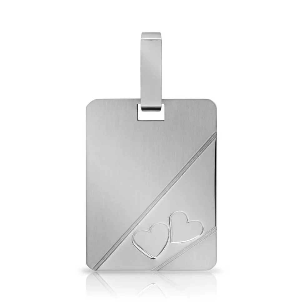 Anhänger mit Herzmotiven Edelstahl P5168SL