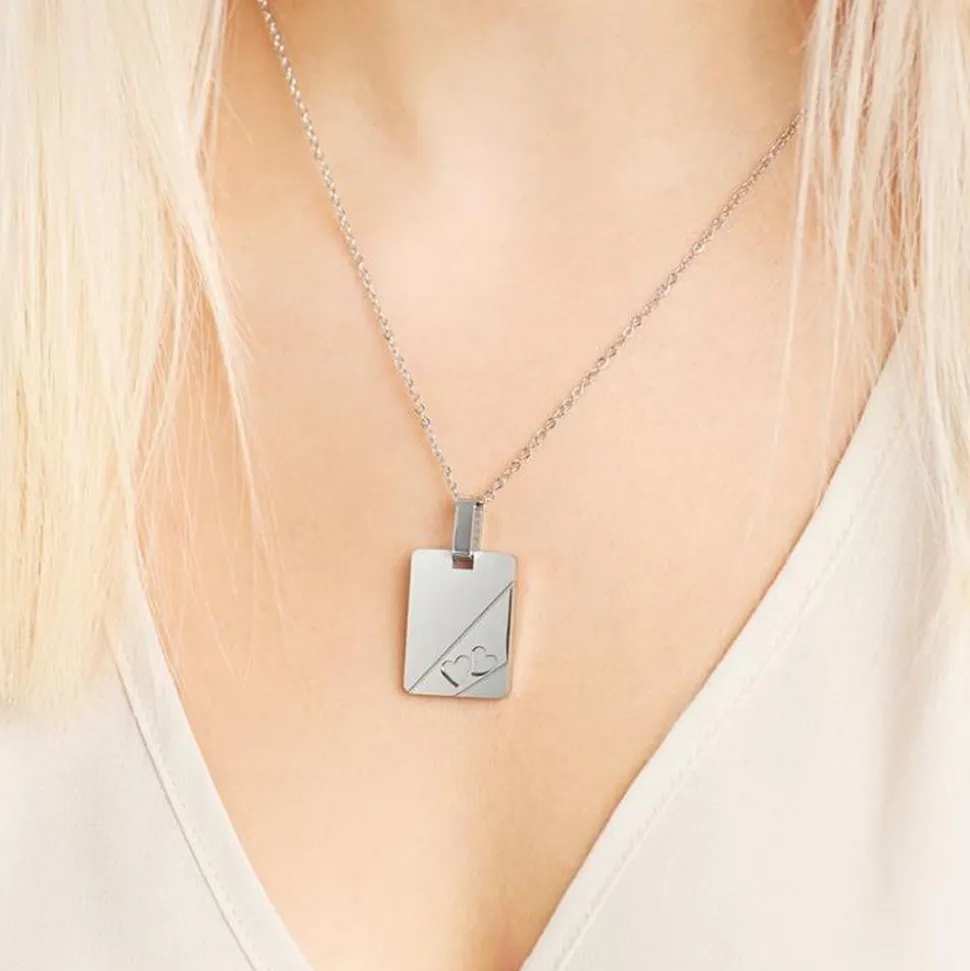 Anhänger mit Herzmotiven Edelstahl P5168SL