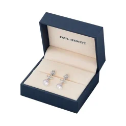 Anker Ohrstecker für Damen aus Edelstahl mit Perlen PH-ER-ND-S-P