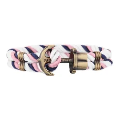 Anker Phrep Armband P. HEWITT blau rosa weiß PH-1-3-1