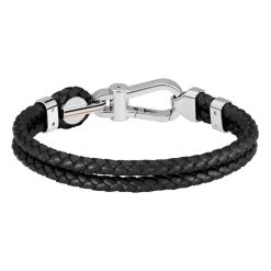 Ares Prime Herrenarmband aus Leder und Edelstahl 1580699