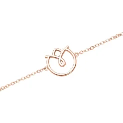 Armband Blüte für Damen aus 925er Silber, rosévergoldet LSB0027-R