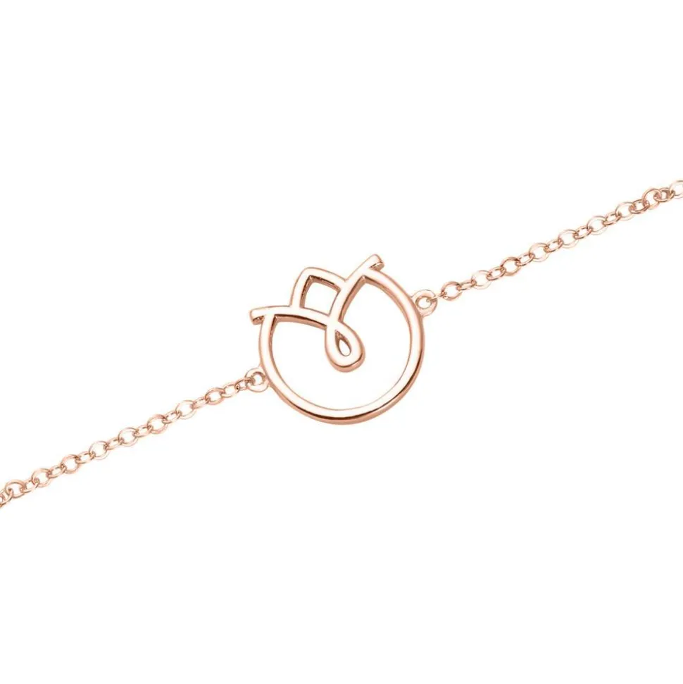 Armband Blüte für Damen aus 925er Silber, rosévergoldet LSB0027-R