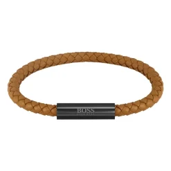 Armband Braided Leather aus Edelstahl, Leder 1580153