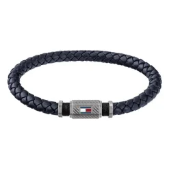 Armband Casual Core Herren aus grauem Echtleder 2790083
