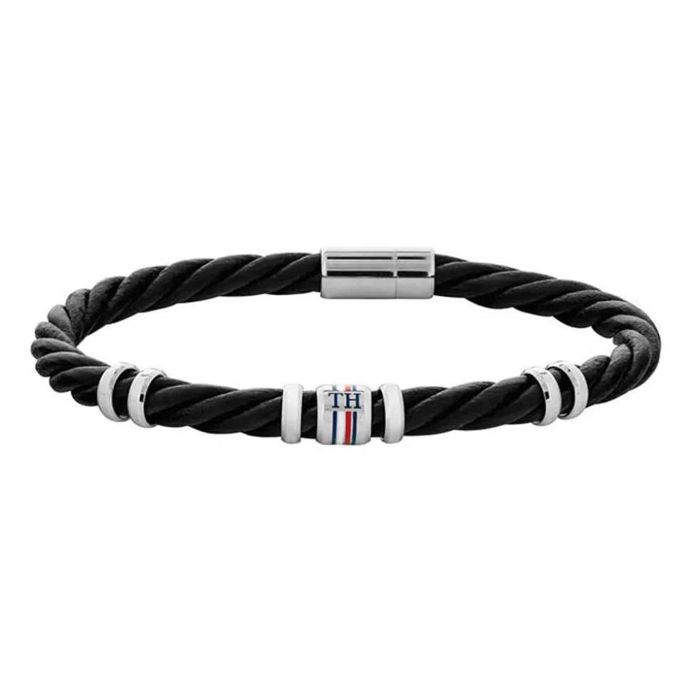 Armband Casual für Herren aus schwarzem Leder 2790199
