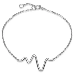 Armband 925er Silber gezackter Anhänger LSB0009