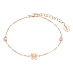 Armband Flowers für Damen aus 925er Silber, rosé 2035513