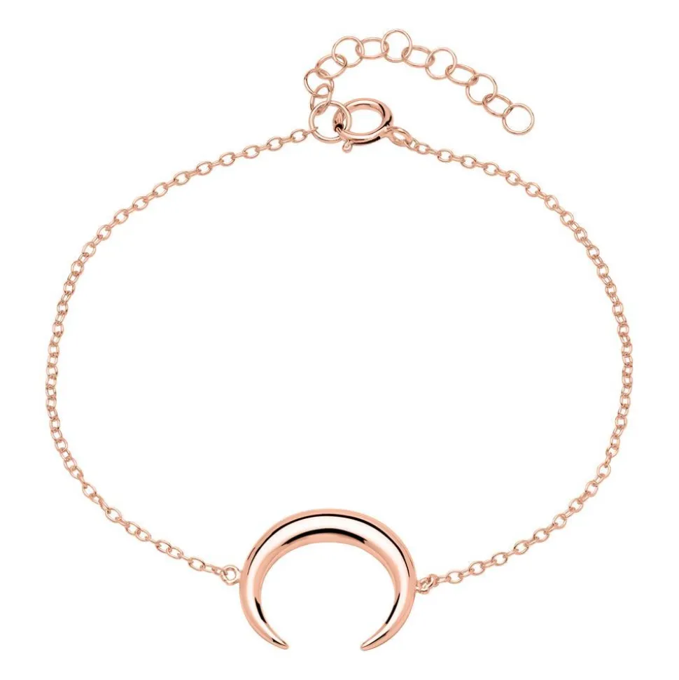 Armband Halbmond aus rosévergoldetem 925er Silber LSB0026