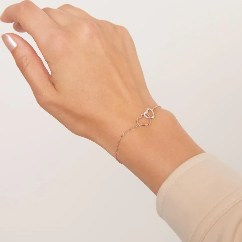 Armband mit Herzdesign aus Roségold BDB0018-RSL