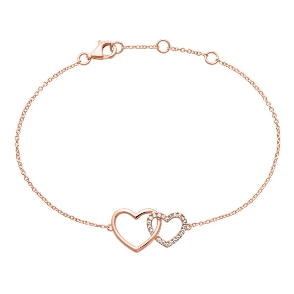 Armband mit Herzdesign aus Roségold BDB0018-RSL