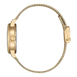 Armbanduhr für Damen mit Eco-Drive, Edelstahl, IP Gold EW2623-70P
