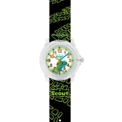 Armbanduhr Lizard für Jungen, Kunststoff, schwarz, grün 280305053