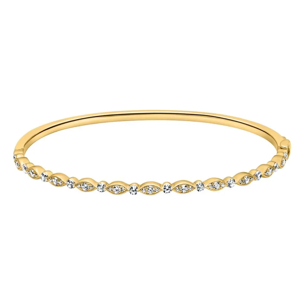 Armreif mit lab grown Diamanten aus Gelbgold für Damen BDB0022LG-GSL