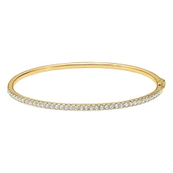 Aufklappbarer Diamantarmreif für Damen aus Gelbgold BDB0027-GSL