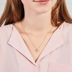 Blütenanhänger 585er Gold Diamant BDP0018-14KGSL