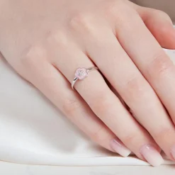 Blütenring Sterlingsilber Zirkonia Gravuroption SR0418SL