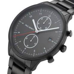 Chrono II Herrenuhr aus schwarzem Edelstahl PH004016
