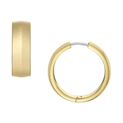 Creolen für Damen aus vergoldetem Edelstahl JF04539710