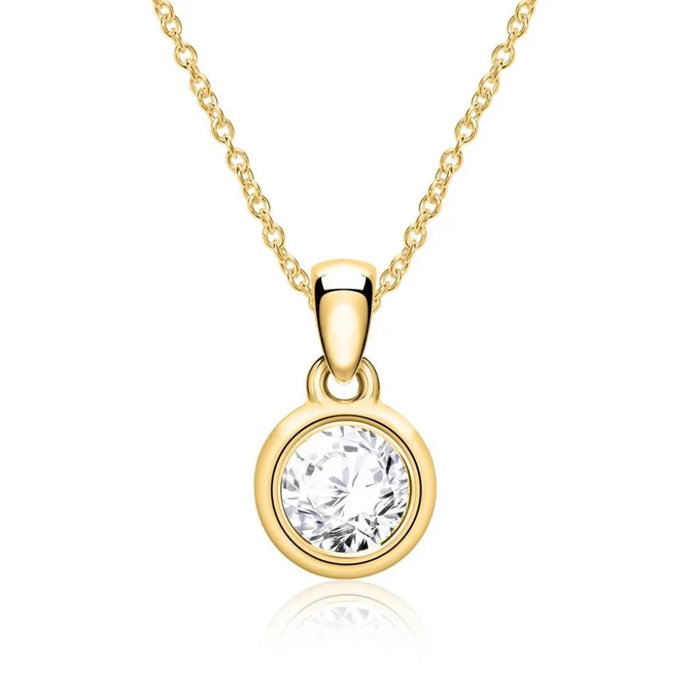 Damen Anhänger aus 14K Gold mit Diamant BDP0033Di030-14KGSL