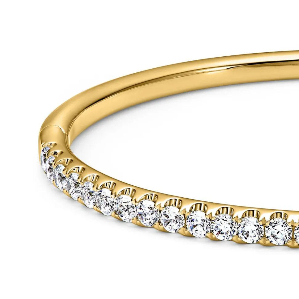 Damen Armreif aus Gold mit Diamanten BDB0028-GSL