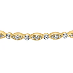 Damen Armreif aus Gold mit 45 Diamanten BDB0022-GSL