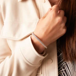 Damen Armreif aus Roségold mit Diamanten BDB0024-RSL