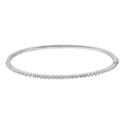 Damen Armreif aus Weißgold oder Platin mit Diamanten BDB0023-WSL