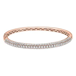 Damen Armreif mit lab grown Diamanten aus Roségold BDB0024LG-RSL