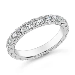 Damen Eternity Ring mit Diamanten, Weißgold oder Platin BDR0134-WSL