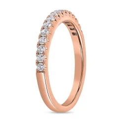 Damen Half Eternity Ring aus Roségold mit Diamanten BDR0062-RSL