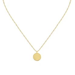 Damen Halskette Medallion aus vergoldetem Edelstahl 1580157