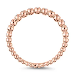 Damen Kugelring aus Roségold mit Brillanten BDR0108-RSL