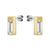 Damen Ohrstecker Clia mit Kristall, Edelstahl, IP Gold 1580413