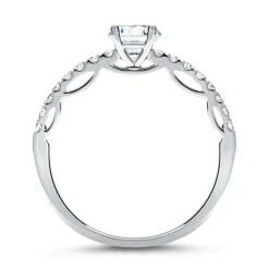 Damen Ring 950er Platin mit Brillanten DR0120SL-PT