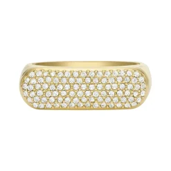 Damen Siegelring Heritage D-Link aus Edelstahl, IP Gold JF04585710