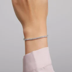 Damen Tennisarmband aus Weißgold oder Platin BDB0032-WSL