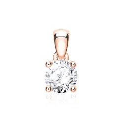 Damenanhänger aus 585er Roségold mit Diamant BDP0035Di020-14KRSL