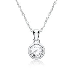 Damenanhänger aus 585er Weißgold mit Brillant BDP0033Di020-14KWSL