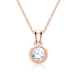 Damenanhänger aus 14K Roségold mit Brillant BDP0033Di025-14KRSL