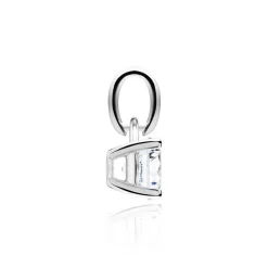 Damenanhänger aus 14-karätigem Weißgold mit Diamant BDP0035Di015-14KWSL