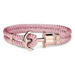 Damenarmband Aurora rosé aus Edelstahl, Nylon PH-PH-N-R-A