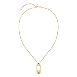 Damenkette Double B aus Edelstahl mit Anhänger, IP Gold 1580627