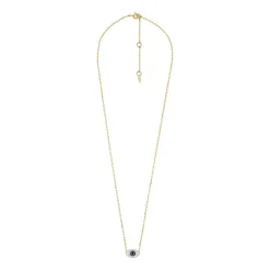 Damenkette Evil Eye aus Sterlingsilber, vergoldet JFS00581998