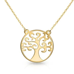 Damenkette Lebensbaum aus 9-karätigem Gold GN0040-9KG