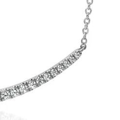 Damenkette mit Diamantbesatz aus Weißgold BDN0009-WSL