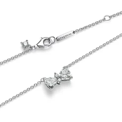 Damenkette mit Schleife aus Sterlingsilber mit Zirkonia 393509C01