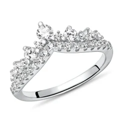 Damenring aus 925er Silber mit Zirkonia SR0499SL