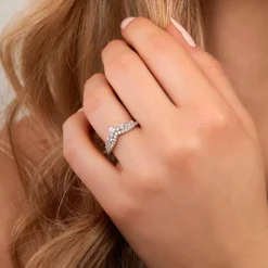 Damenring aus 925er Silber mit Zirkonia SR0499SL