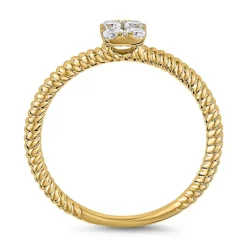 Damenring aus Gelbgold mit Brillanten BDR0096-GSL